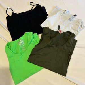 4 Sugar lips tank tops - 1 thin strap and 3 thick straps